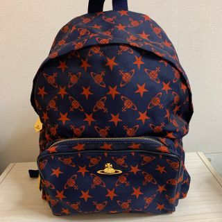 ヴィヴィアンウエストウッド(Vivienne Westwood)のヴィヴィアンウエストウッド リュック　バックパック　ネイビー　レッド　ゴールド(バッグパック/リュック)