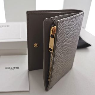 celine - CELINE セリーヌ コンパクトウォレット ペブル 二つ折り財布 ...