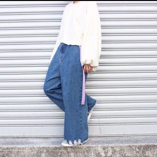 デニムワイドパンツ👖🍒(バギーパンツ)