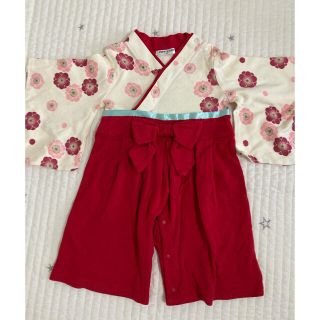 ニシマツヤ(西松屋)の専用ページ　着物　ロンパース　80センチ(和服/着物)