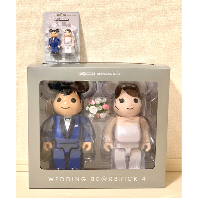 MEDICOM TOY(メディコムトイ)のBE@RBRICK グリーティング結婚 4 PLUS 100%&400％ エンタメ/ホビーのフィギュア(その他)の商品写真