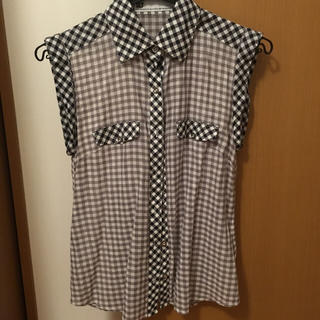 スライ(SLY)のSLY♡ノースリーブチェックシャツ(シャツ/ブラウス(半袖/袖なし))