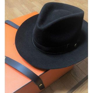 ボルサリーノ(Borsalino)のSTETSON★ステットソン・ボギー・ビーバーファー・ブラック 59CM(ハット)