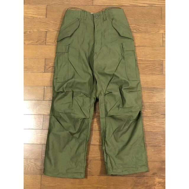 希少 デッドストック 米軍 M65 アルミジッパー カーゴパンツ S ARMY