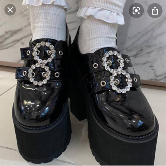 Bubbles - bubble ダブルバックル厚底シューズの通販 by 引越しのため Bubbles - bubble ダブルバックル厚底シューズの通販 by 引越しのため