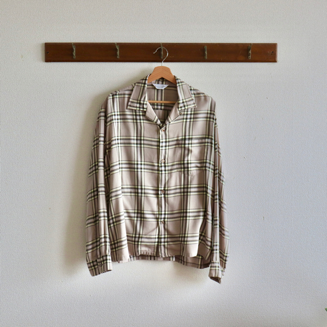 UNUSED rayon check shirt