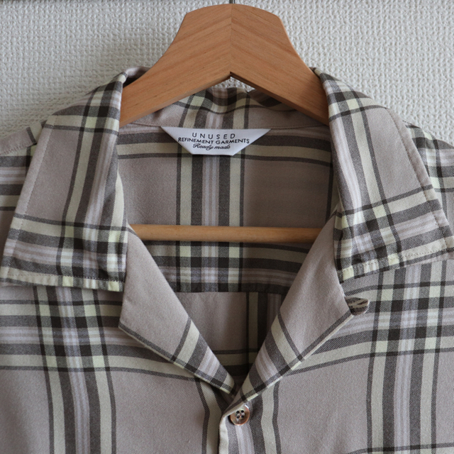 UNUSED rayon check shirt