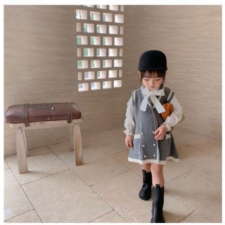 【春服SALE】ワンピース　制服風　卒園式　入園式(ワンピース)