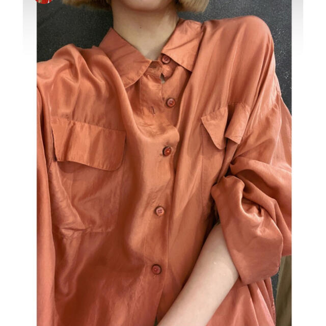 シャツ/ブラウス(長袖/七分)lise / vintage  / silk shirt