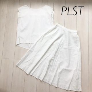 プラステ(PLST)のPLST プラステ リネンストレッチスカートセットアップ(セット/コーデ)