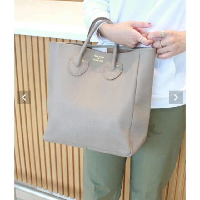 【新品】young&olsenレザートートバッグMサイズ　TAUPE