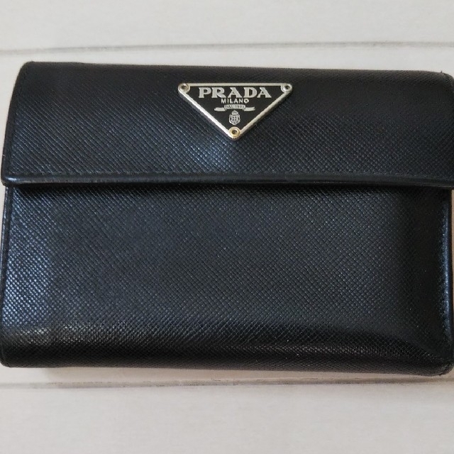 PRADA   PRADAプラダ財布 ブラックの通販 by アリア's shop