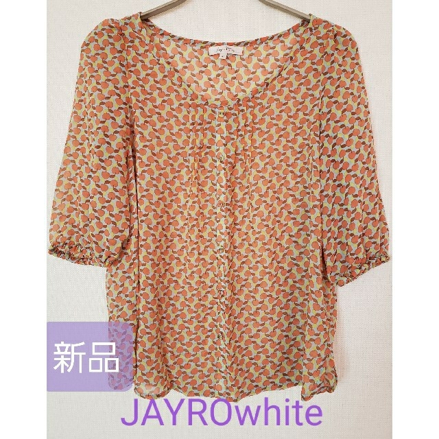 JAYRO White(ジャイロホワイト)の新品☆柄シフォンブラウス レディースのトップス(シャツ/ブラウス(長袖/七分))の商品写真