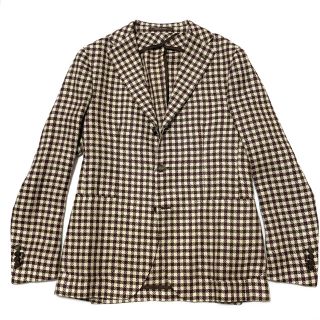 バーニーズニューヨーク(BARNEYS NEW YORK)の新品【タリアトーレ ベージュ×ブラウン系 チェック ジャケット 】PT01GTA(テーラードジャケット)