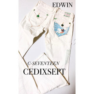 エドウィン(EDWIN)の【EDWIN C-SEVENTEEN】デニム ジーンズ 白 サーファー パンツ♪(デニム/ジーンズ)
