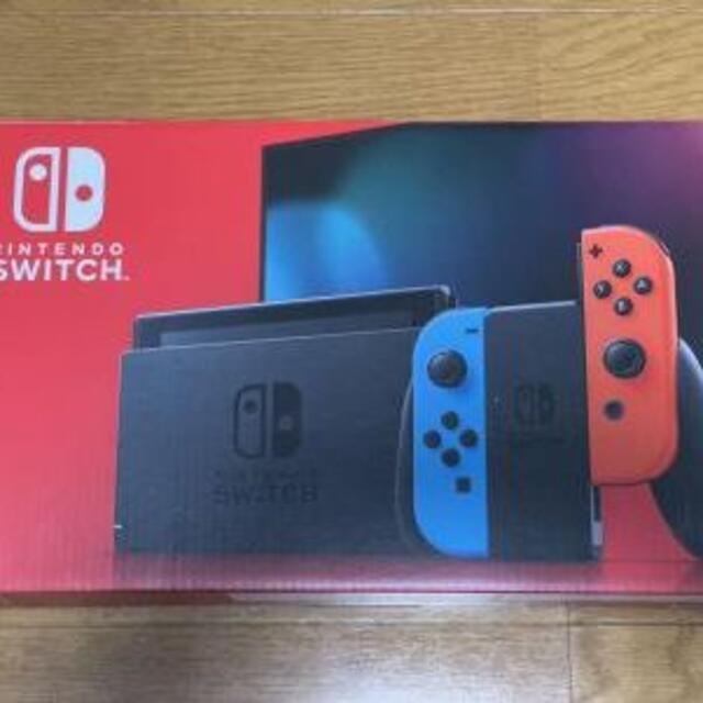 Nintendo Switch(ニンテンドースイッチ)の【新品】Switch 本体 ネオンブルーネオンレッド エンタメ/ホビーのゲームソフト/ゲーム機本体(家庭用ゲーム機本体)の商品写真