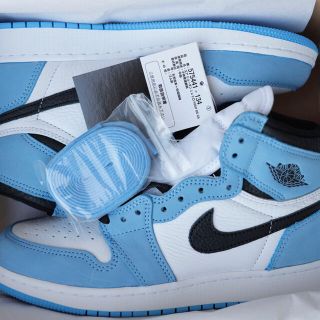 ナイキ(NIKE)の新品 AIRJORDAN 1 UNIVERCITY BLUE 24.5cm(スニーカー)