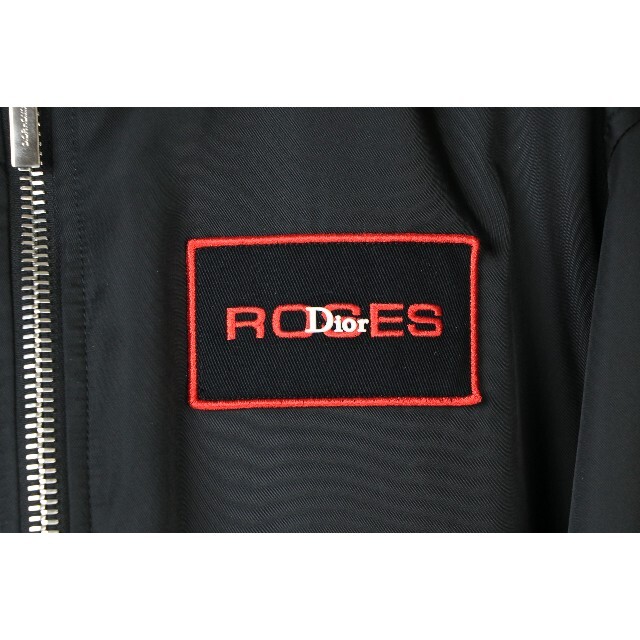 正規品 18ss Dior homme 薔薇 ROSE ジャケット 黒×赤 44
