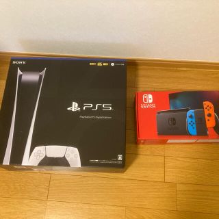 プランテーション(Plantation)の未使用品 PS5デジタルエディション・Switchネオン　セット売り(家庭用ゲーム機本体)