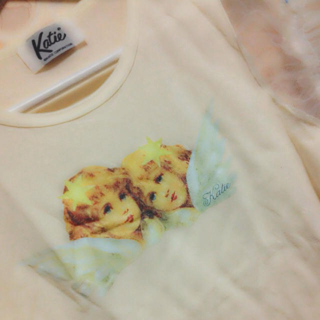 Katie(ケイティー)のKatie ♡ angel puff T レディースのトップス(Tシャツ(半袖/袖なし))の商品写真