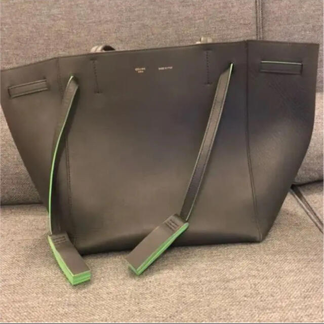 バッグセリーヌ CELINE ファントム ダークグレーxグリーン