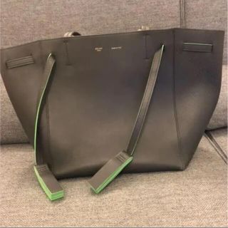 セリーヌ CELINE ファントム ダークグレーxグリーン