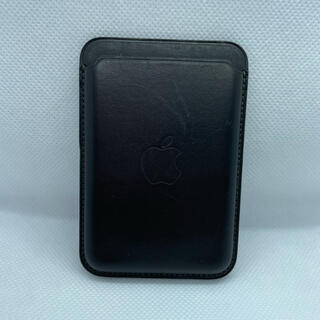 アイフォーン(iPhone)のMagSafe対応iPhoneレザーウォレット ブラック(iPhoneケース)