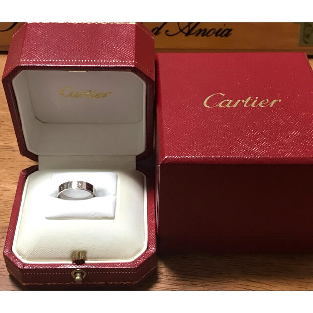 Cartier(カルティエ)の【Nan様専用】カルティエ　ミニラブリング  WG 47 レディースのアクセサリー(リング(指輪))の商品写真