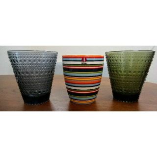 イッタラ(iittala)のカステヘルミとオリゴ3点セット(グラス/カップ)