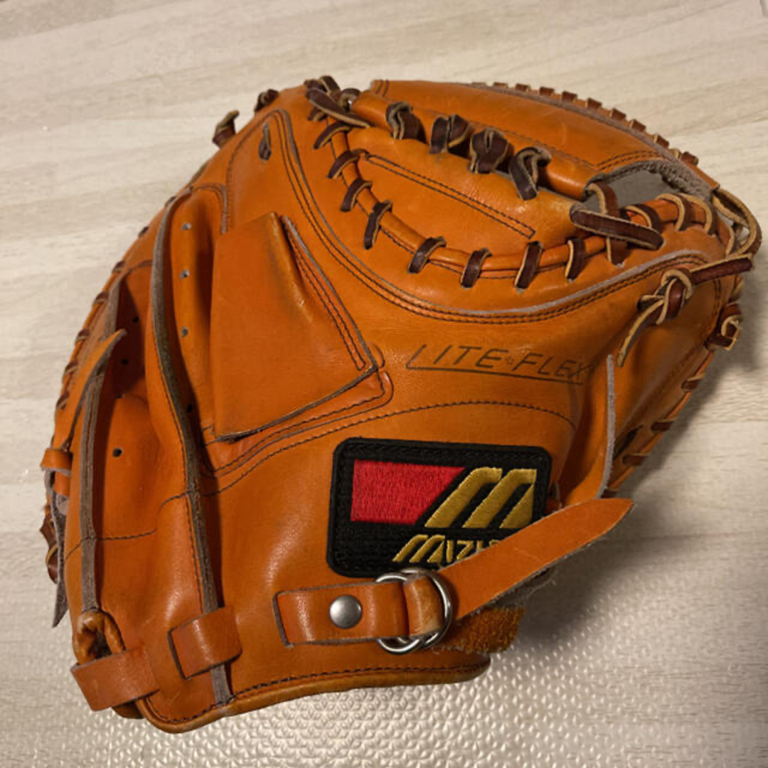 MIZUNO - 希少品! 旧ミズノ キャッチャー ミット 捕手 オレンジ MIZUNO - 希少品! 旧ミズノ キャッチャー ミット 捕手 オレンジ