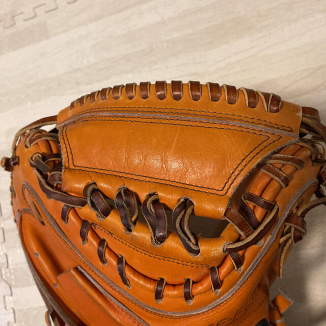 MIZUNO - 希少品! 旧ミズノ キャッチャー ミット 捕手 オレンジ MIZUNO - 希少品! 旧ミズノ キャッチャー ミット 捕手 オレンジ