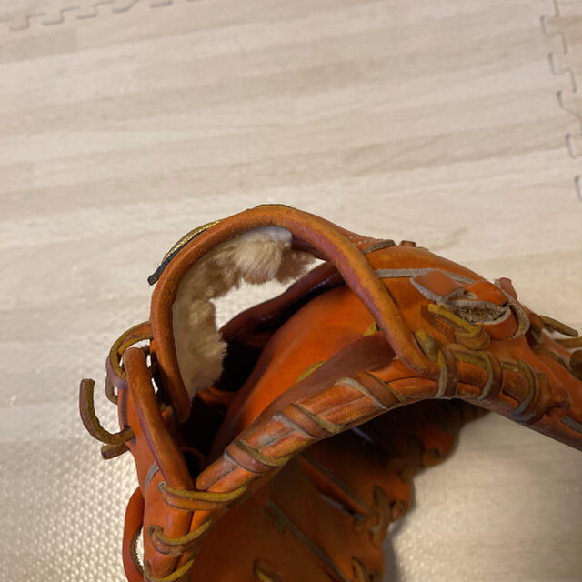 MIZUNO - 人気品! 野球 軟式 硬式 グローブ グラブ オレンジ 内野手