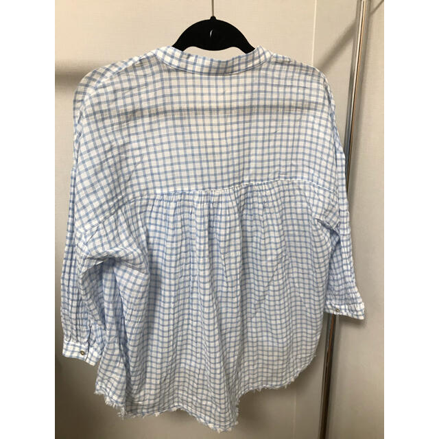 ZARA(ザラ)のZARA BASIC 7分丈チェックシャツ M⭐︎ レディースのトップス(シャツ/ブラウス(長袖/七分))の商品写真