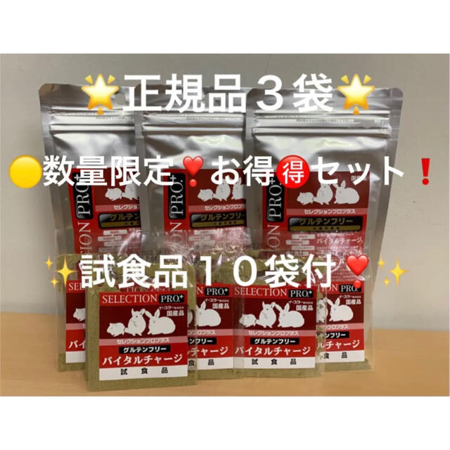 ⭐️数量限定❣️お得セット❗️⭐️グルテンフリー バイタルチャージ正規品3袋