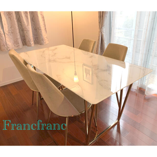 【直営店】 お値下げ中！Francfranc 大理石テーブル センターテーブル
