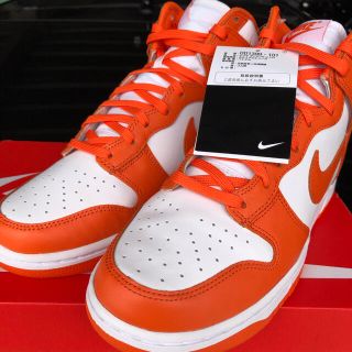 ナイキ(NIKE)のNIKE DUNK HI RETRO ORGBLZ ナイキダンクオレンジビルズ(スニーカー)