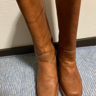 フライ(FRYE)のFRYE  ロングブーツ　23.5 キャメル色(ブーツ)