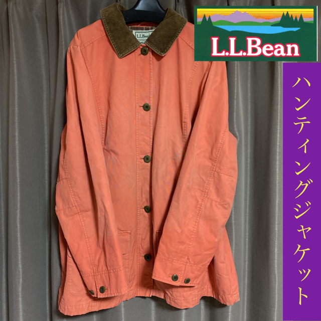 【希少カラー】LL Bean カバーオール　ハンティングジャケット　オレンジ | フリマアプリ ラクマ