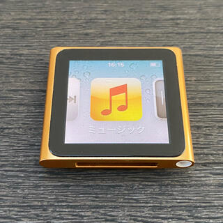 アイポッド(iPod)のiPod nano 第6世代   16GB オレンジ(ポータブルプレーヤー)