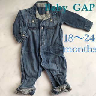 ベビーギャップ(babyGAP)の【GAP DENIM】デニム　ロンパース　ベビー　キッズ　18〜24months(ロンパース)