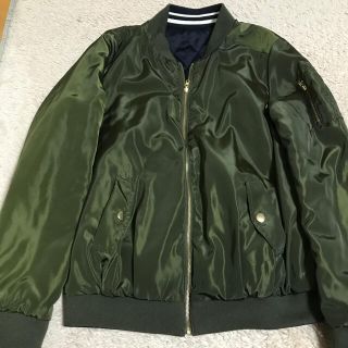 MA-1 ブルゾン カーキ　ミリタリー　ジャケット　ジャケゾン(ブルゾン)
