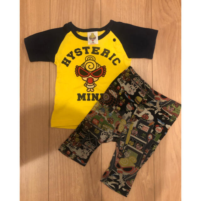 HYSTERIC MINI(ヒステリックミニ)の【週末スペシャル価格❤︎】ヒスミニ★Tシャツ　レギンス　上下セット キッズ/ベビー/マタニティのベビー服(~85cm)(Ｔシャツ)の商品写真