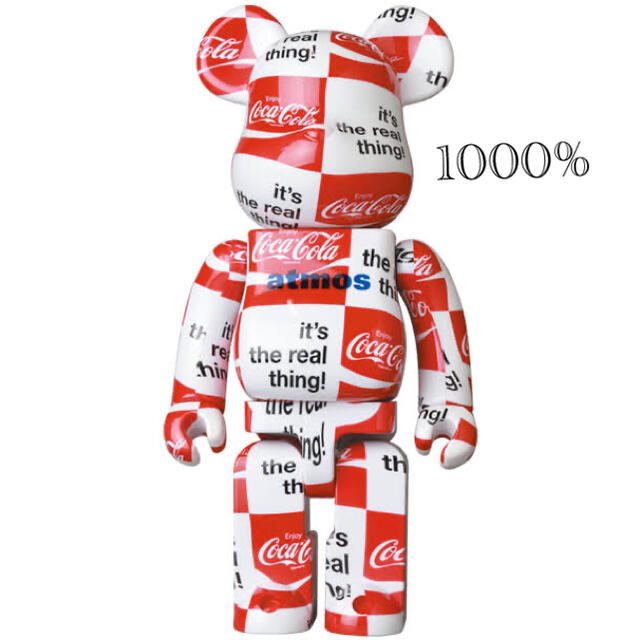 その他 MEDICOM TOY - Bearbrick 1000% Coca Cola Atmos