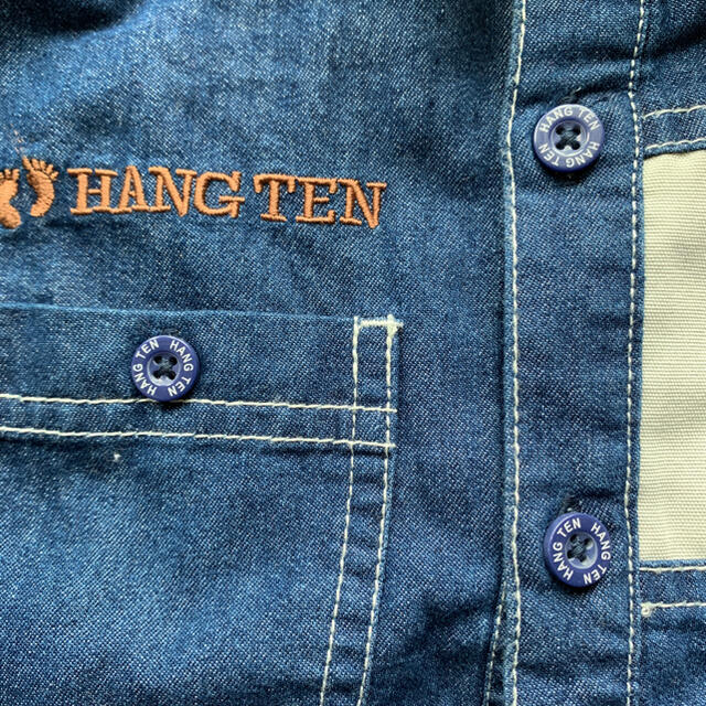 HANG TEN(ハンテン)の新品　デニムシャツ　HANG TEN 130 キッズ/ベビー/マタニティのキッズ服男の子用(90cm~)(ブラウス)の商品写真