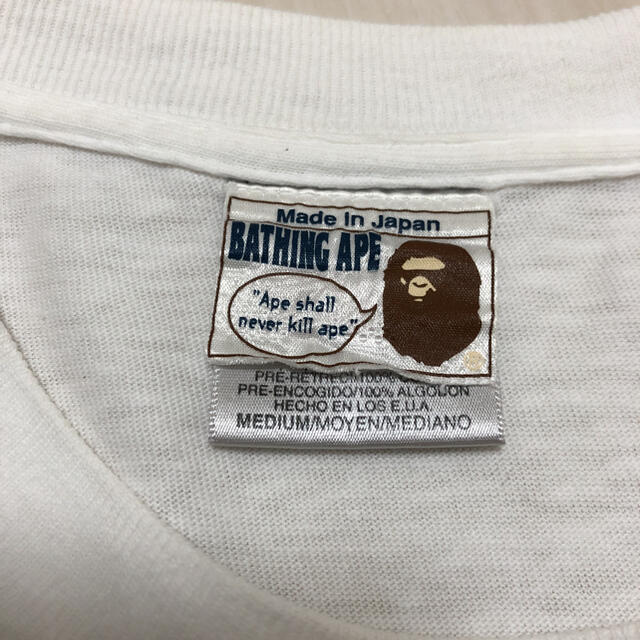 A BATHING APE - BAPE 初期タグ Tシャツ【レア エイプ スケシン