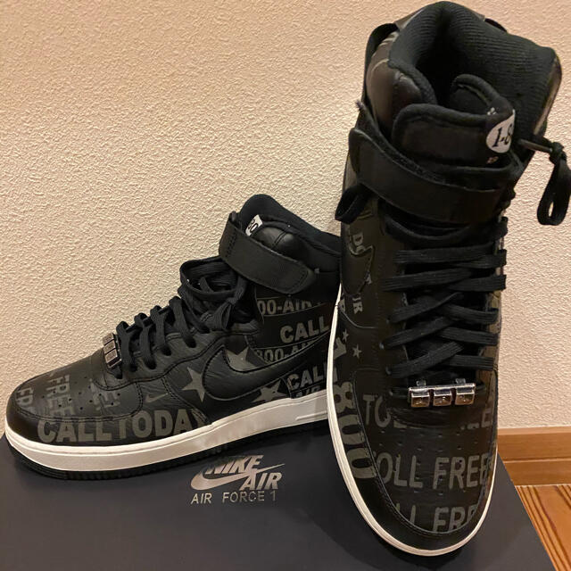 NIKE AIR FORCE 1 HIGH "1-800" BLACK 29cm