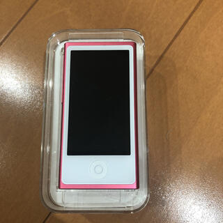アイポッド(iPod)の【美品】iPod nano 16GB  ピンク(ポータブルプレーヤー)