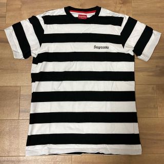 シュプリーム(Supreme)のシュプリーム ボーダー Tシャツ Black White Sサイズ(Tシャツ/カットソー(半袖/袖なし))