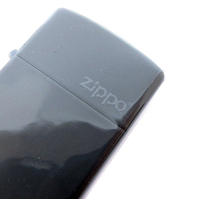 ZIPPO(ジッポー)のジッポー ZIPPO スリム マットブラック オイルライター エンタメ/ホビーのコレクション(その他)の商品写真