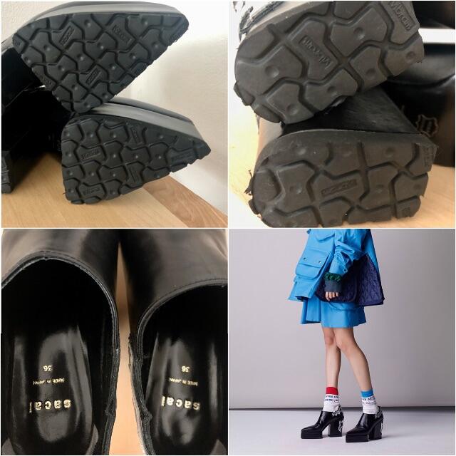 sacai(サカイ)のサカイ×エンダースキーマ/ カウボーイブーツ/ショートブーツ レディースの靴/シューズ(ブーティ)の商品写真